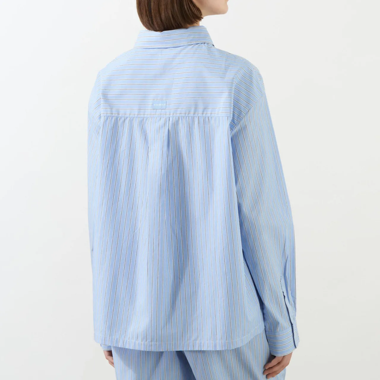 Sale Striped Oversized Shirt Women Tops