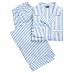 Clearance Striped Pony Logo Pyjama Set Women Sleepwear