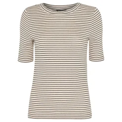 Striped Relaxed Fit T-Shirt Women Tops