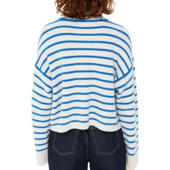Outlet Striped Rib-Knit Sweater Women Sweaters & Cardigans
