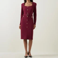 Outlet Structured Belted Shirt Dress Women Dresses|Mother Of The Bride