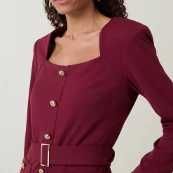 Outlet Structured Belted Shirt Dress Women Dresses|Mother Of The Bride