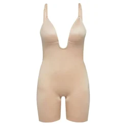 Sale Suit Your Fancy Medium Control Plunge Low Back Mid-Thigh Bodysuit Women Shapewear