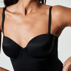 Best Suit Your Fancy Medium Control Strapless Cupped Brief Bodysuit Women Shapewear