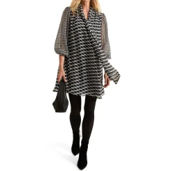Discount Suki Printed Pussybow Mini Dress Women Dresses