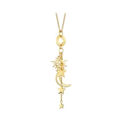 Clearance Sun, Moon & Star Charm Necklace Women Necklaces