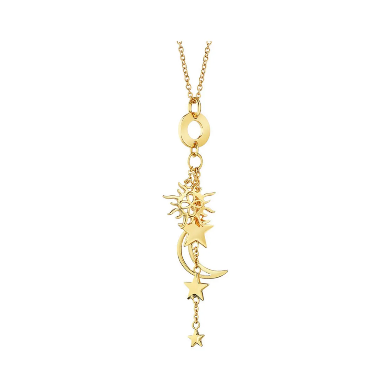 Clearance Sun, Moon & Star Charm Necklace Women Necklaces