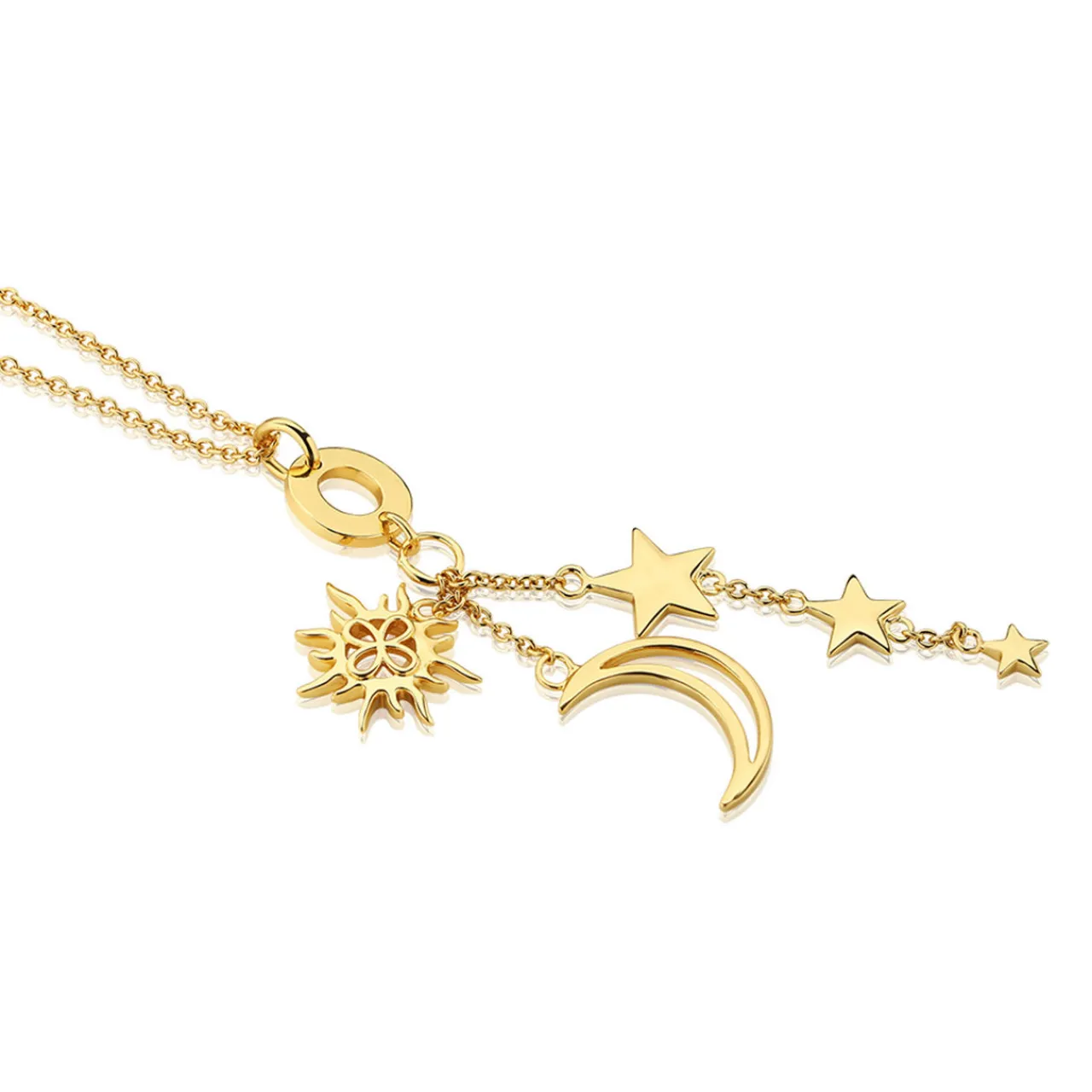 Clearance Sun, Moon & Star Charm Necklace Women Necklaces