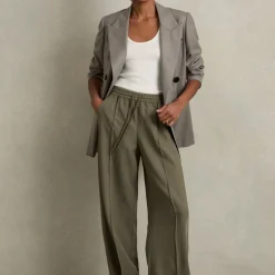 Best Sunnie Mid-Rise Wide Leg Trousers Women Trousers & Shorts