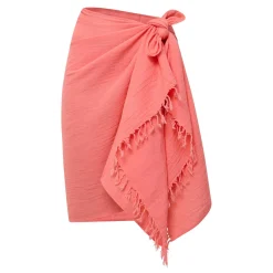 New Sunset Frayed-Edge Sarong Women Swimwear & Beachwear