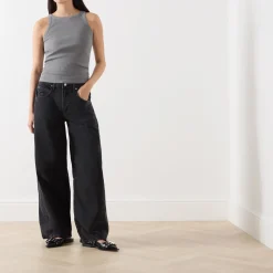 Super Baggy Barrel Leg Jeans Women Denim