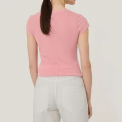 Online Supima Cotton Scoop Neck Tee Women Tops