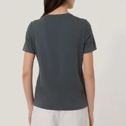 Outlet Supima Solid T-Shirt Women Tops