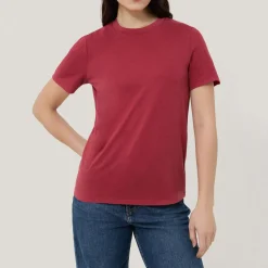 Hot Supima Solid T-Shirt Women Tops