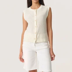 Outlet Susanna Buttoned Knit Top Women Sweaters & Cardigans