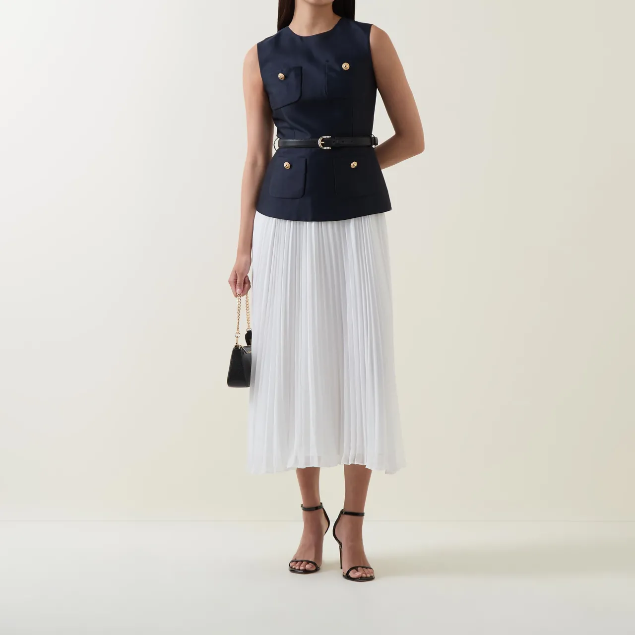 Sale Taffeta Pleated Flared Dress Women Dresses|Mother Of The Bride