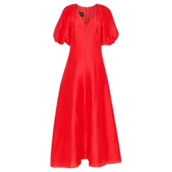 Online Taffeta Voluminous Sleeve Dress Women Dresses