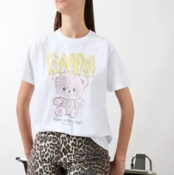 Clearance Teddy Logo Relaxed T-Shirt Women Tops