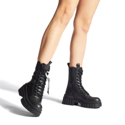 Clearance Tegan Lace-Up Two Biker Boots Women Boots
