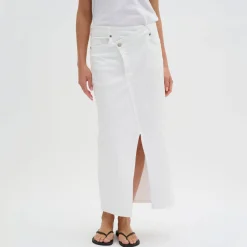 Tempa Denim Wrap Skirt Women Skirts