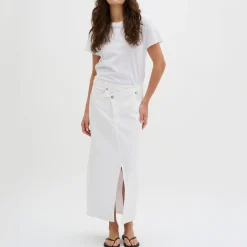 Tempa Denim Wrap Skirt Women Skirts