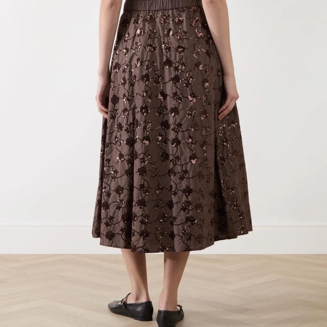 Sale Tempra Sequinned Skirt Women Skirts