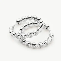 Sale Tennis Medium Hoop Earrings Women Earrings