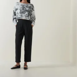 Hot Textured Cropped Sweater Women Sweaters & Cardigans