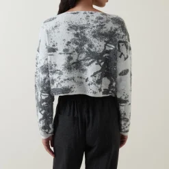 Hot Textured Cropped Sweater Women Sweaters & Cardigans
