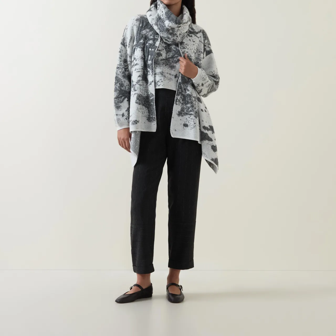 Hot Textured Cropped Sweater Women Sweaters & Cardigans