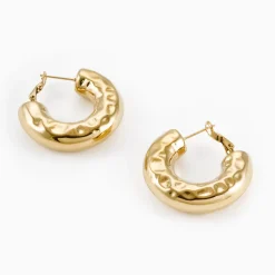 Outlet Textured Glow Hoops Women Earrings