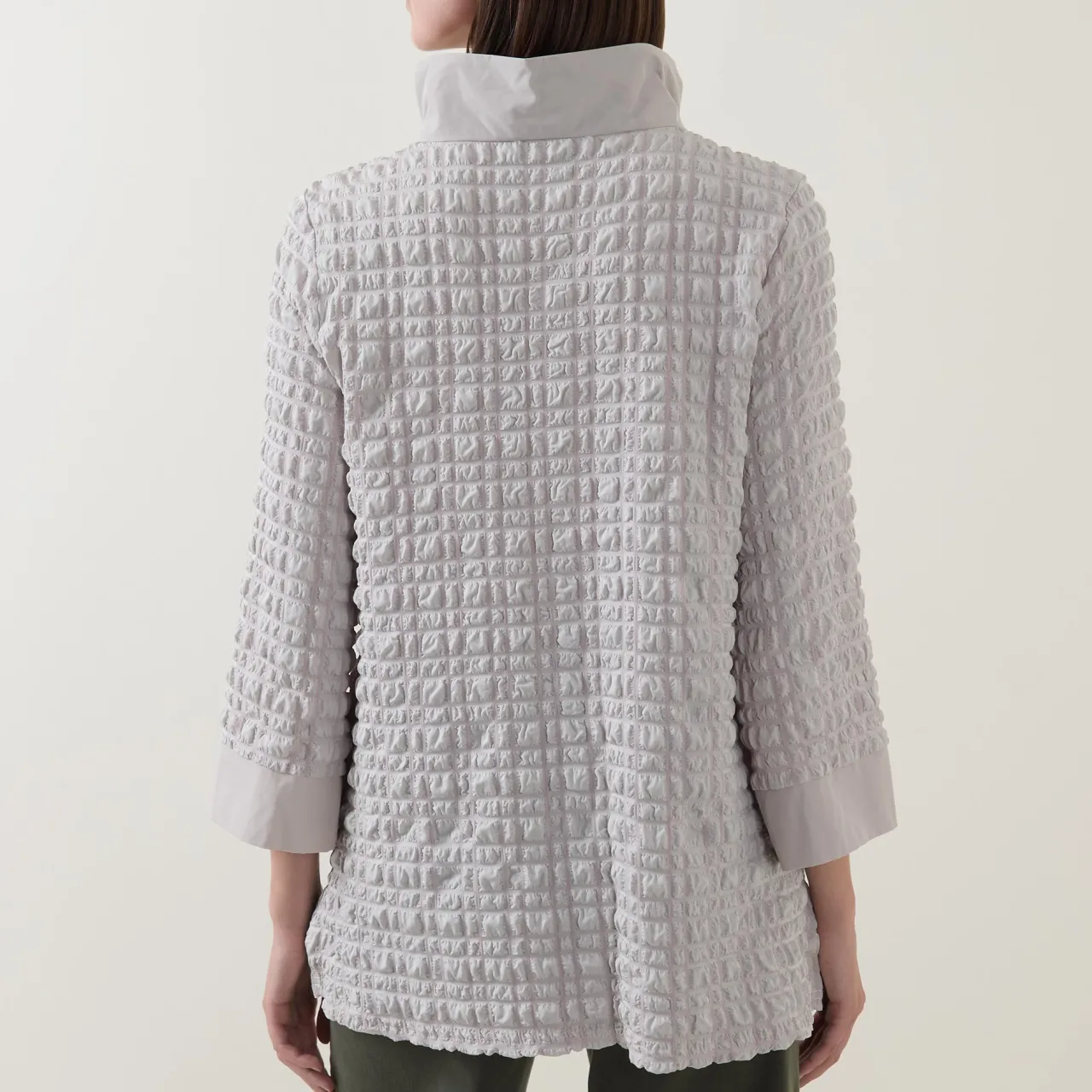 Discount Textured Half-Zip Sweatshirt Women Sweatshirts & Hoodies
