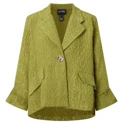 Outlet Textured Jacquard Swing Jacket Women Coats & Jackets