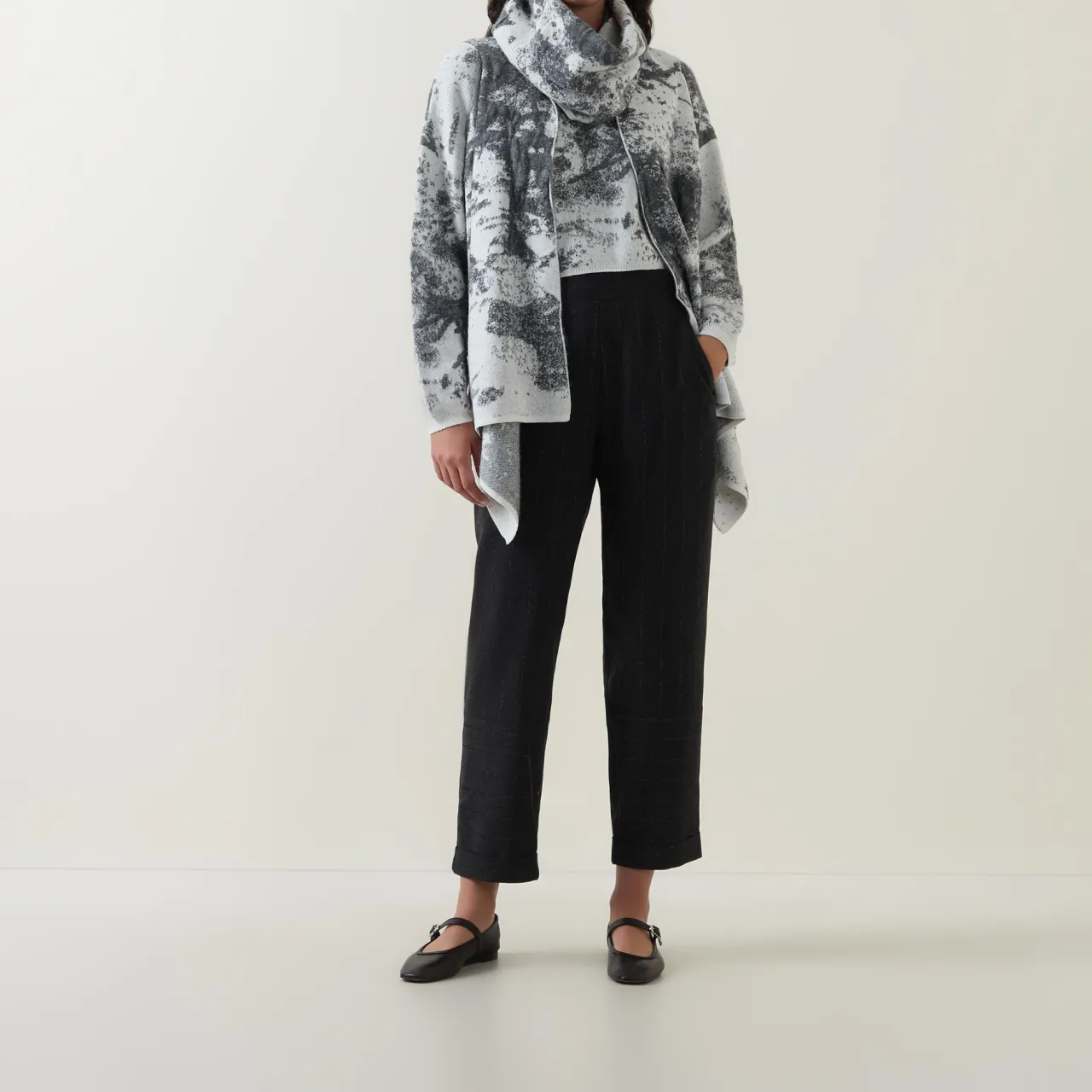 Hot Textured Scarf Sweater Women Sweaters & Cardigans