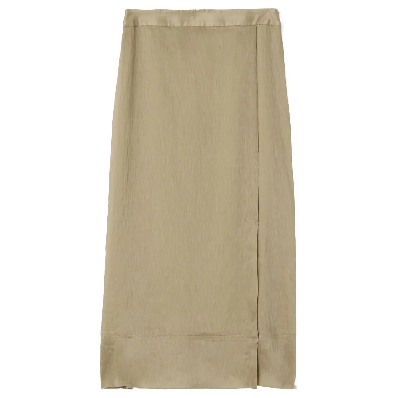 New Textured Seam Side Slit Skirt Women Skirts