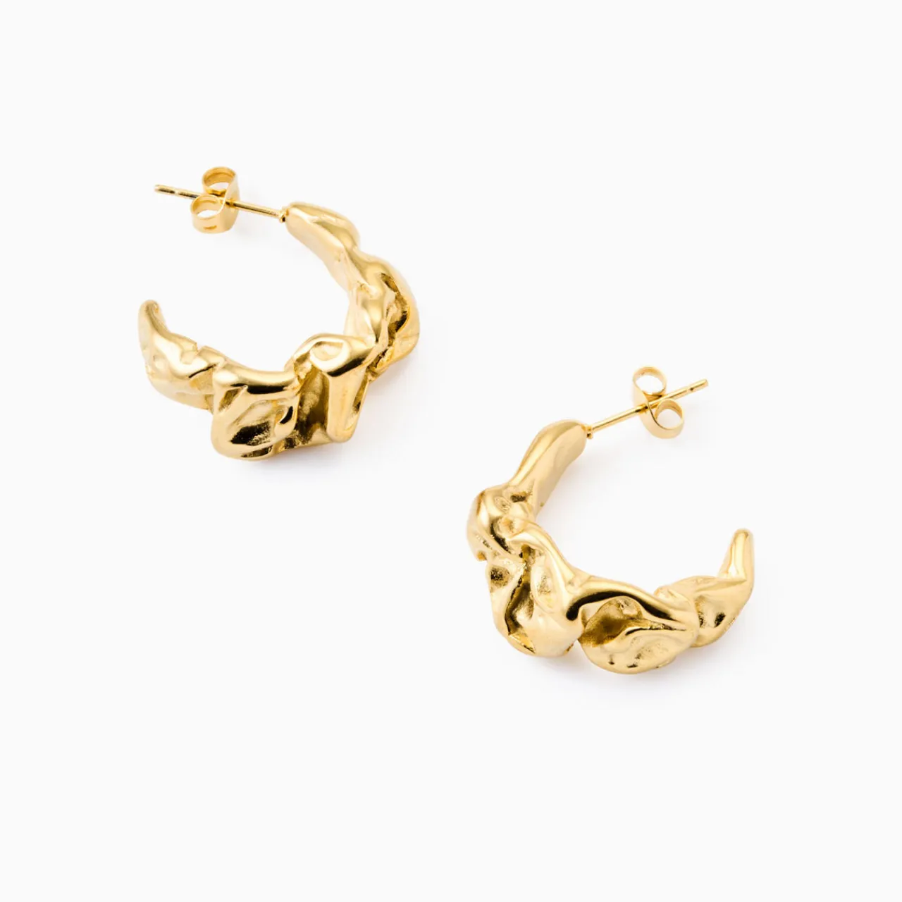 Textured Statement Hoops Women Earrings