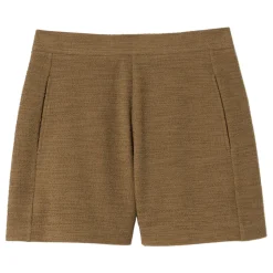 Best Textured Straight Leg Shorts Women Trousers & Shorts