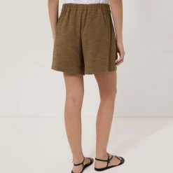 Best Textured Straight Leg Shorts Women Trousers & Shorts