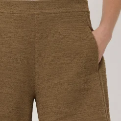 Best Textured Straight Leg Shorts Women Trousers & Shorts