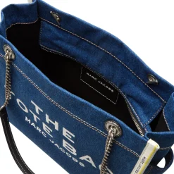 Clearance The Denim Chain Medium Tote Bag Women Tote Bags