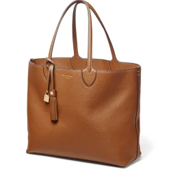 Discount The Hudson Pebbled Leather Tote Women Top Handle Bags|Tote Bags