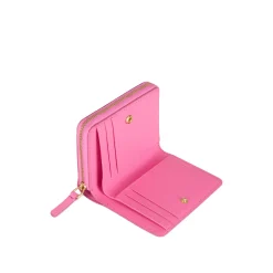 Outlet The Leather Mini Compact Wallet Women Wallets