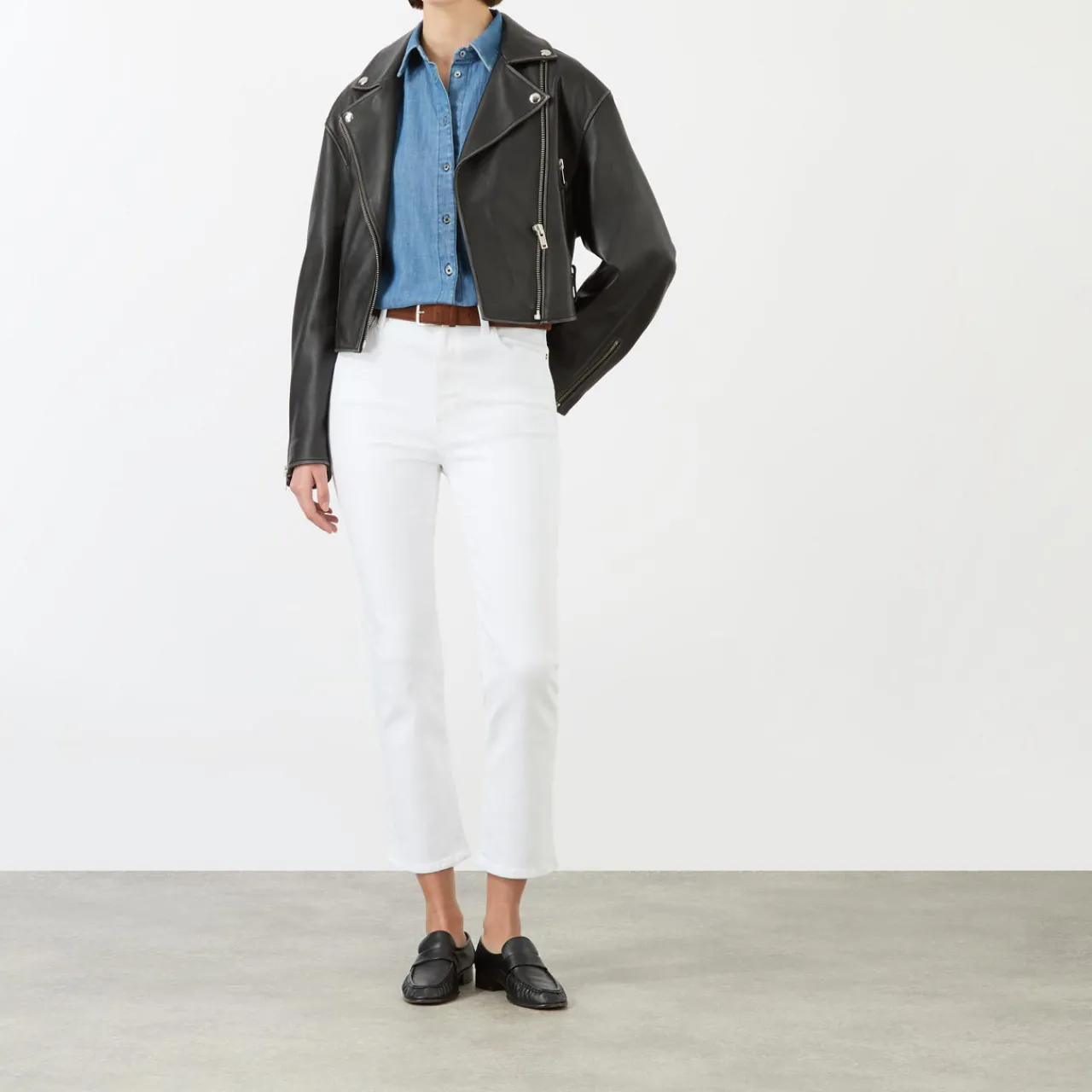 Outlet The Pencil Straight Cropped Jeans Women Denim