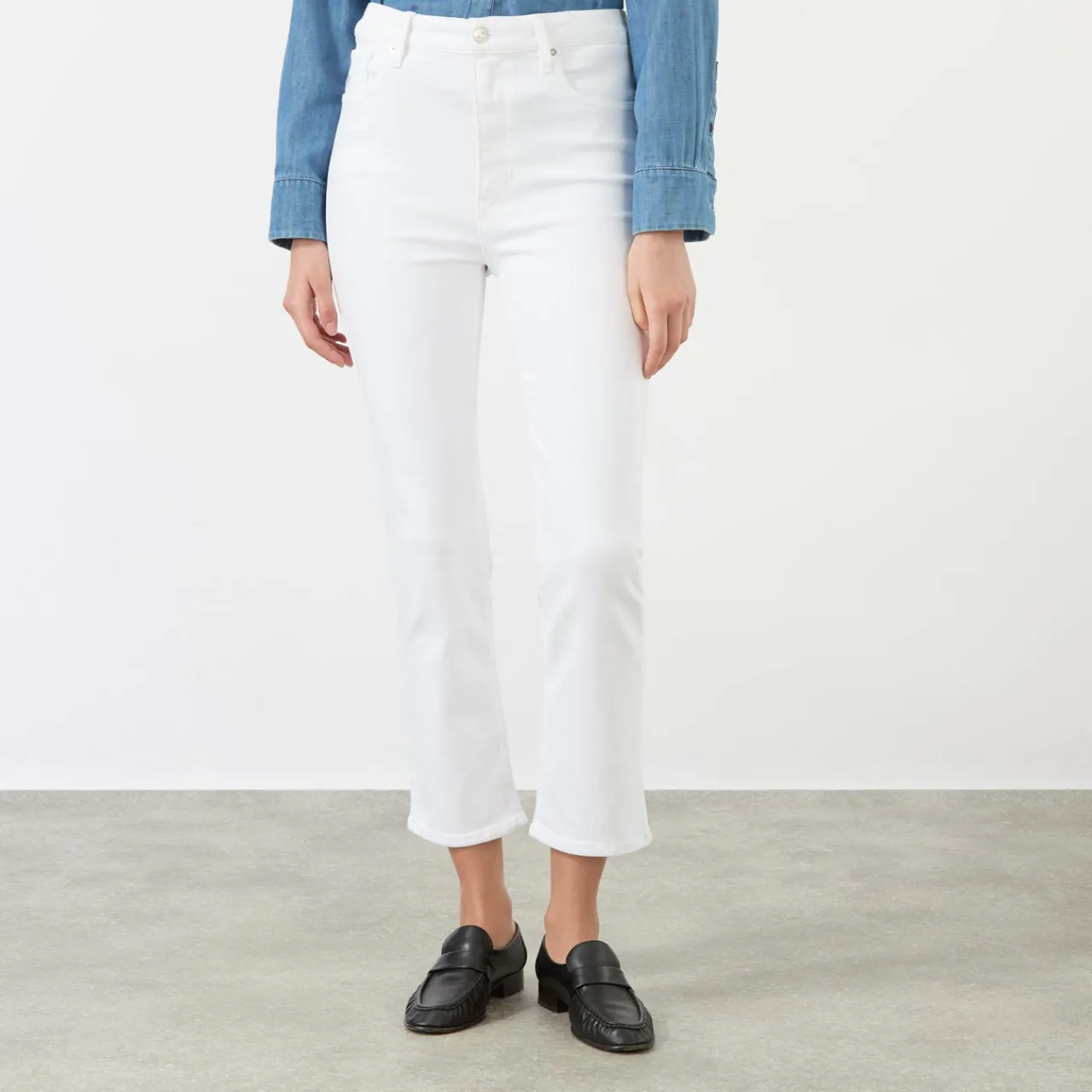 Outlet The Pencil Straight Cropped Jeans Women Denim