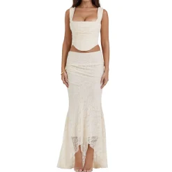 Hot Therese Vintage Lace Skirt Women Skirts
