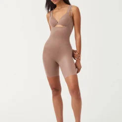 Thinstincts® 2.0 Open-Bust Mid-Thigh Bodysuit Women Shapewear