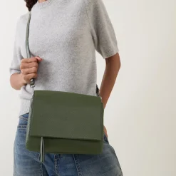 Discount Three Flap Leather Crossbody Bag Women Crossbody Bags
