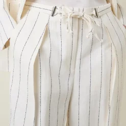 Tiana5 Pinstripe Wide Leg Trousers Women Trousers & Shorts