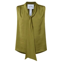 Hot Tie-Neck Blouse Women Tops