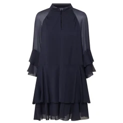 Hot Tiered Ruffle Mini Flared Dress Women Dresses